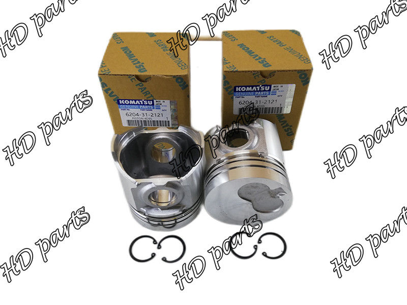 Pistón 6202-32-2140 del motor diesel 4D95S-W-1 6201-32-2121 104m m arriba para KOMATSU