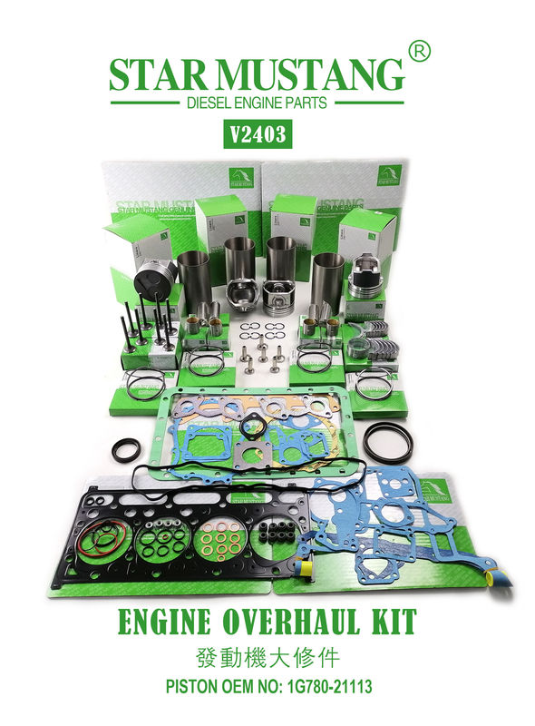 Conjunto de piezas de reparación de reparación de alta calidad V2203 V2403 1G780-21113 1G796-21112 1J884-21110 Para el motor de mini excavadora Kubota