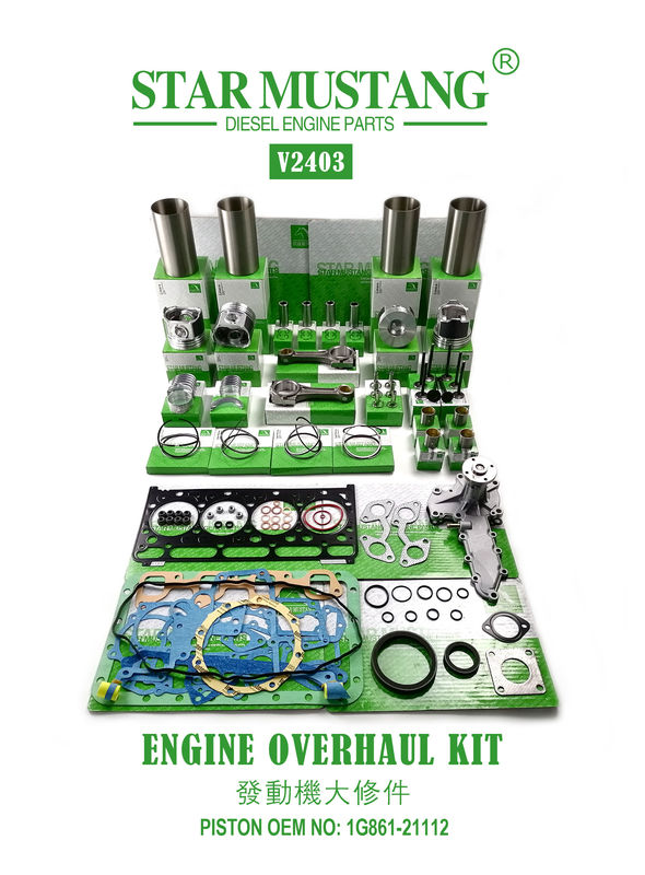 Conjunto de piezas de reparación de reparación de alta calidad V2203 V2403 1G780-21113 1G796-21112 1J884-21110 Para el motor de mini excavadora Kubota