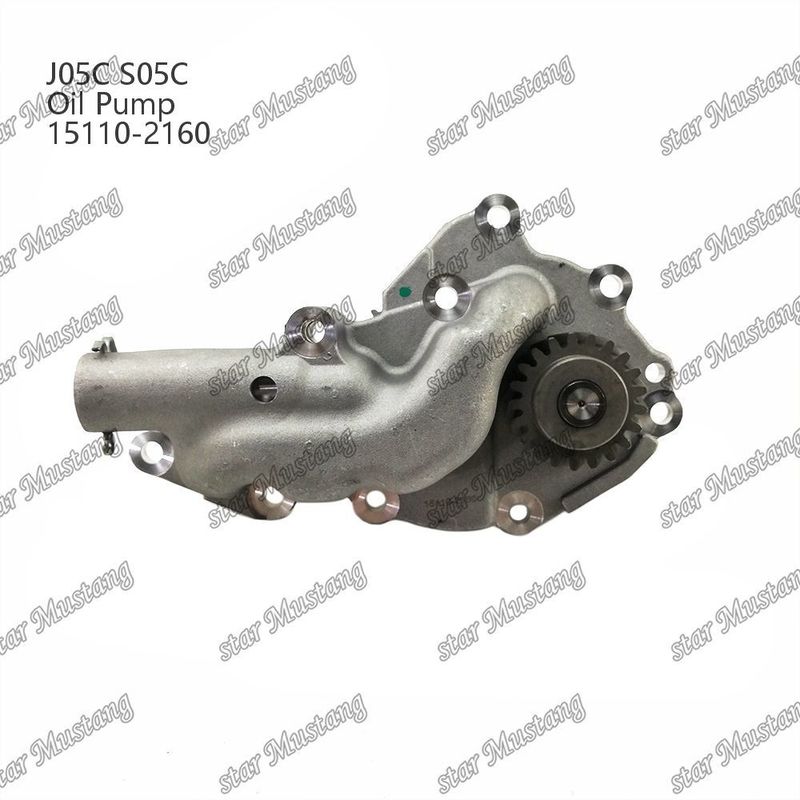 J05C S05C SK200-8 SK210-8 SK250-8 SK260-8 SK260-8E Bomba de aceite 15110-2160 Para las piezas de reparación de motores Hino