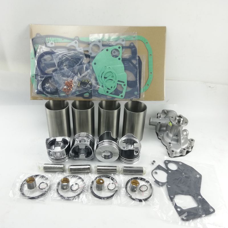 4LE2 Kit de revisión y reconstrucción de inyección directa de cilindro de revestimiento de pistón con pin Kit de bomba de agua Kit de juntas para el motor Isuzu