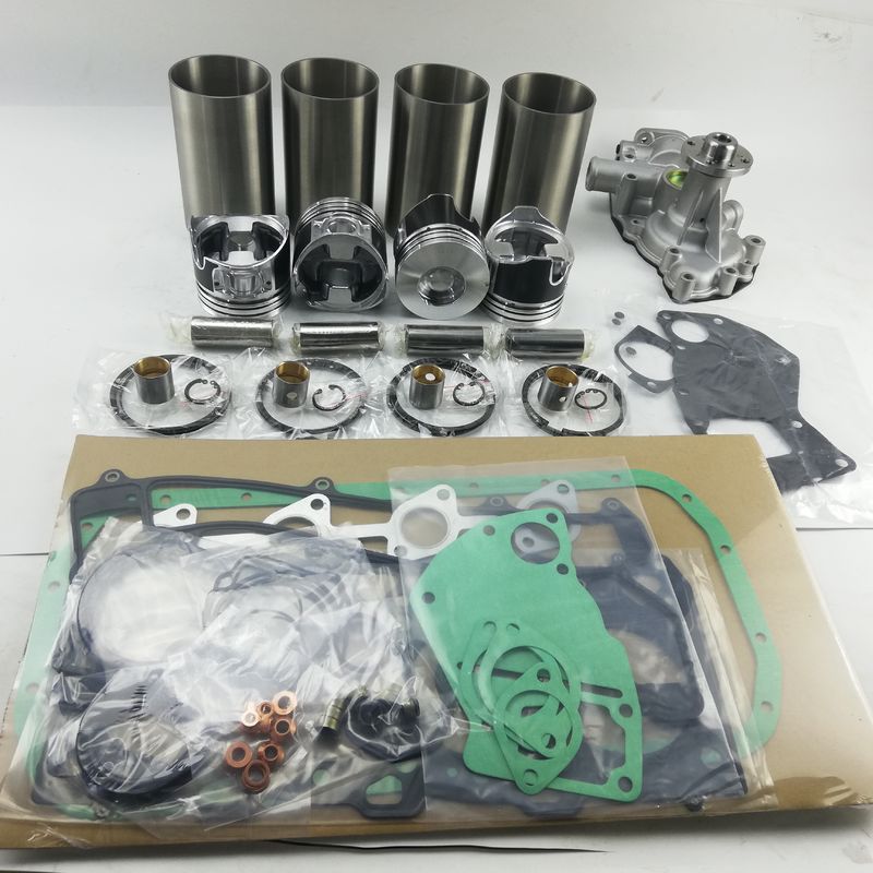 4LE2 Kit de revisión y reconstrucción de inyección directa de cilindro de revestimiento de pistón con pin Kit de bomba de agua Kit de juntas para el motor Isuzu