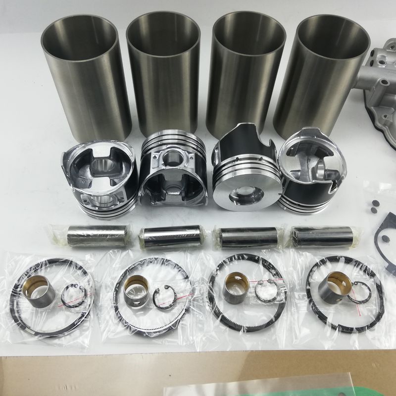 4LE2 Kit de revisión y reconstrucción de inyección directa de cilindro de revestimiento de pistón con pin Kit de bomba de agua Kit de juntas para el motor Isuzu