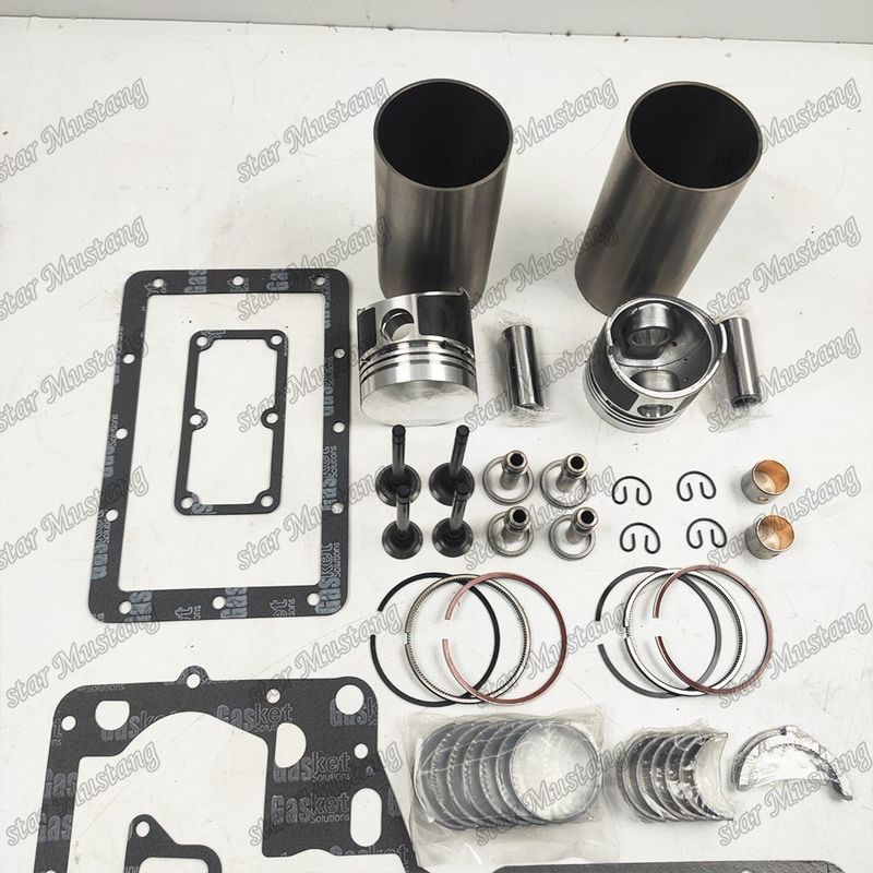 Z500 Kit de reparación y reconstrucción de cilindro de revestimiento de pistón con pin Kit de válvula asiento de válvula Guía Kit de juntas para el motor Kubota