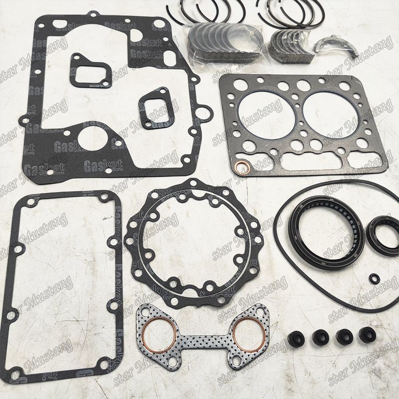 Z500 Kit de reparación y reconstrucción de cilindro de revestimiento de pistón con pin Kit de válvula asiento de válvula Guía Kit de juntas para el motor Kubota