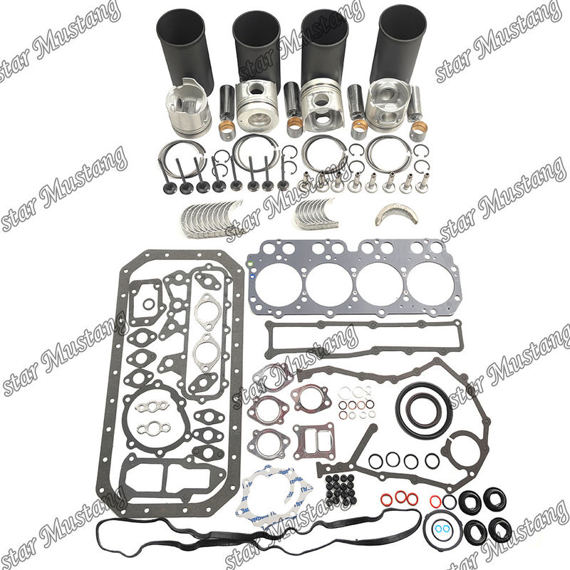 W04DT Kit de reparación y reconstrucción de cilindro de revestimiento de pistón con pin Kit de válvula asiento de válvula Guía Kit de junta para el motor Hino