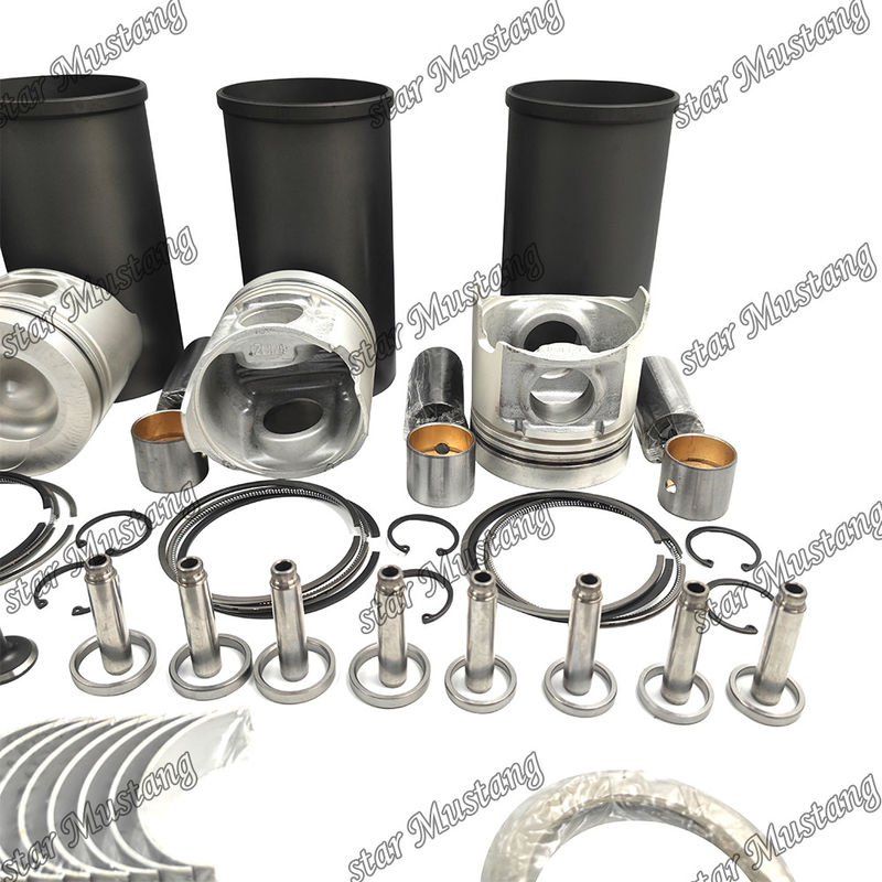 W04DT Kit de reparación y reconstrucción de cilindro de revestimiento de pistón con pin Kit de válvula asiento de válvula Guía Kit de junta para el motor Hino