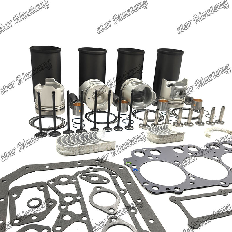 W04DT Kit de reparación y reconstrucción de cilindro de revestimiento de pistón con pin Kit de válvula asiento de válvula Guía Kit de junta para el motor Hino