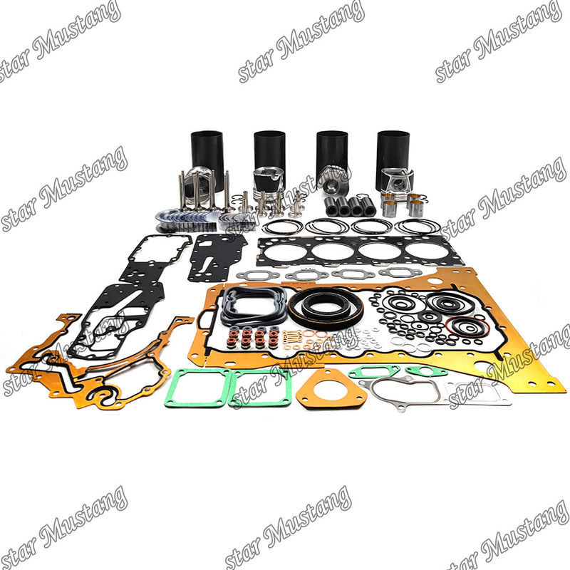 S4D104-1 F4GE Kit de reparación y reconstrucción de cilindro de revestimiento de pistón con pin Kit de válvula de asiento de válvula Guía Kit de juntas para Komatsu