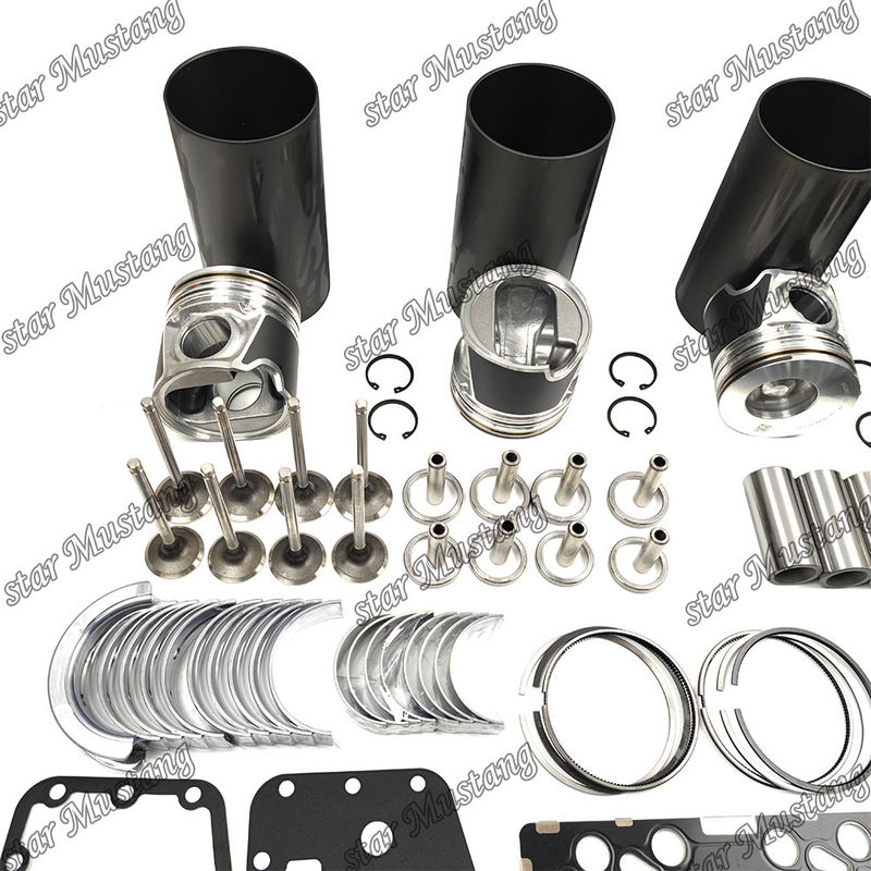 S4D104-1 F4GE Kit de reparación y reconstrucción de cilindro de revestimiento de pistón con pin Kit de válvula de asiento de válvula Guía Kit de juntas para Komatsu