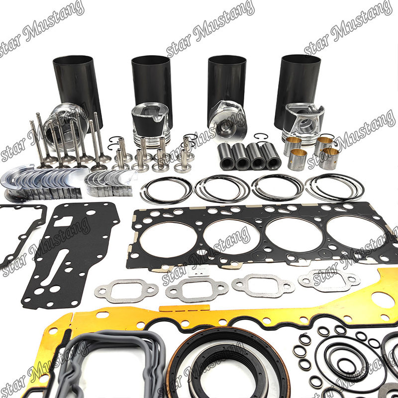 S4D104-1 F4GE Kit de reparación y reconstrucción de cilindro de revestimiento de pistón con pin Kit de válvula de asiento de válvula Guía Kit de juntas para Komatsu