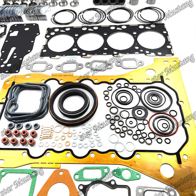 S4D104-1 F4GE Kit de reparación y reconstrucción de cilindro de revestimiento de pistón con pin Kit de válvula de asiento de válvula Guía Kit de juntas para Komatsu