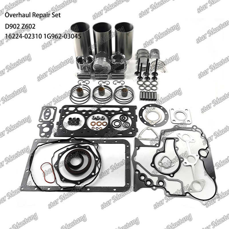 Z602 D902 Kit de reparación de reparación del cilindro de revestimiento del pistón Kit de juntas 16224-02310 1J094-21770 1G962-03045 Para Doosan
