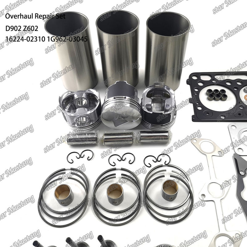 Z602 D902 Kit de reparación de reparación del cilindro de revestimiento del pistón Kit de juntas 16224-02310 1J094-21770 1G962-03045 Para Doosan