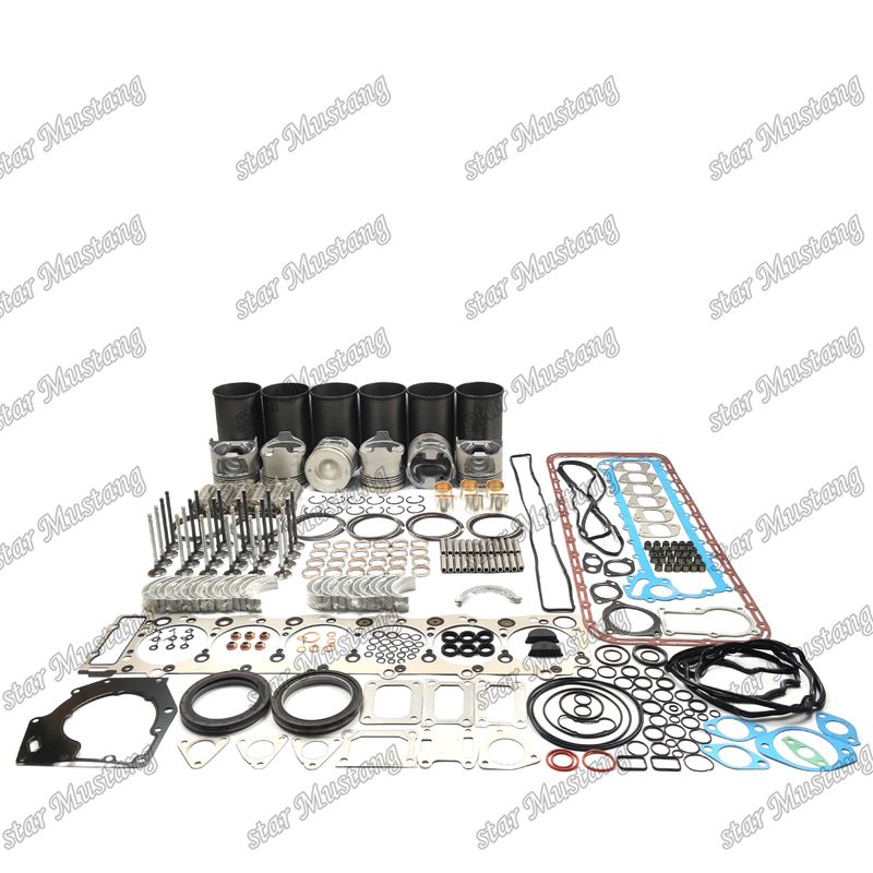 6HK1 EFI Kit de reparación de revisión de cilindro de revestimiento de pistón Kit de juntas Kit guía del asiento de la válvula principal y rodillo de conexión para Isuzu
