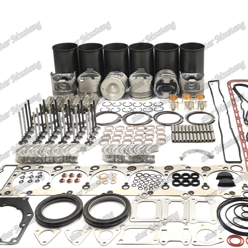 6HK1 EFI Kit de reparación de revisión de cilindro de revestimiento de pistón Kit de juntas Kit guía del asiento de la válvula principal y rodillo de conexión para Isuzu