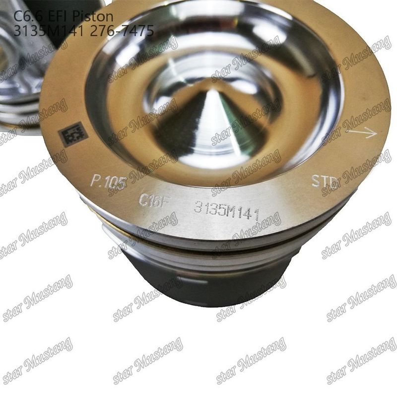 Pistón C6.6 EFI 3135M141 276-7475 para excavadoras y equipos de ingeniería de Perkins Caterpillar