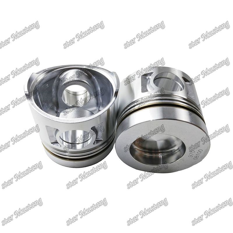 Pistón S6K S6KT 3066 Superficie brillante sin enfriamiento interno 60 Cámara de combustión 34317-08100 Para Mitsubishi