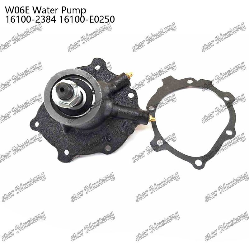 W06E Bomba de agua para motores 16100-2384 16100-E0250 Para repuestos de motores HINO