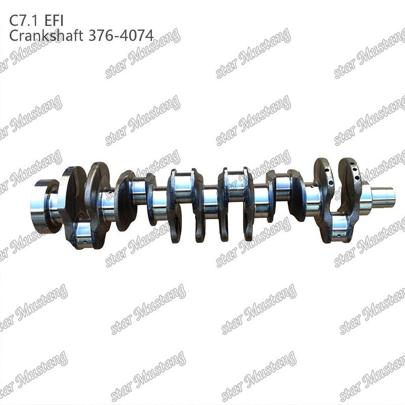 Eje de manivela C7.1 Acero forjado 376-4074 Inyección eléctrica para Caterpillar Partes de reparación de motores diesel