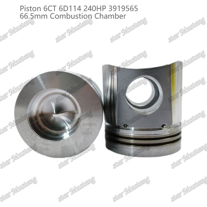 Pistón 6CT 6D114 240HP 3919565 66,5 mm Cámara de combustión para las piezas de reparación de motores diesel Cummins
