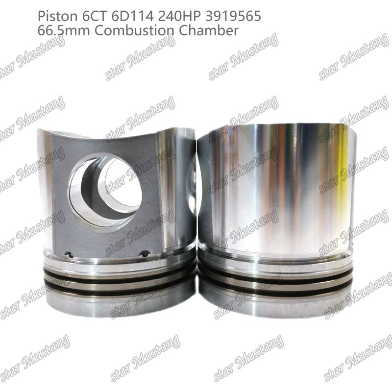 Pistón 6CT 6D114 240HP 3919565 66,5 mm Cámara de combustión para las piezas de reparación de motores diesel Cummins