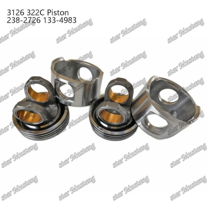 Pistón con alfiler 3126 322C Cámara tamaño 74mm 238-2726 133-4983