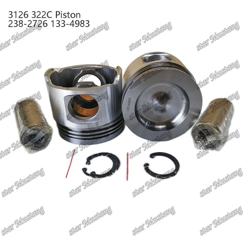Pistón con alfiler 3126 322C Cámara tamaño 74mm 238-2726 133-4983