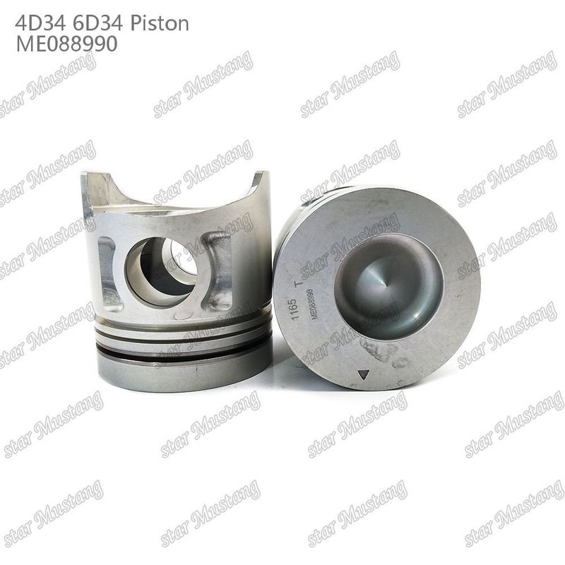 6D34 Fuerte de perno de pistón del motor 36 mm con alfin sin galería de aceite ME088990 para repuestos de motores Mitsubishi