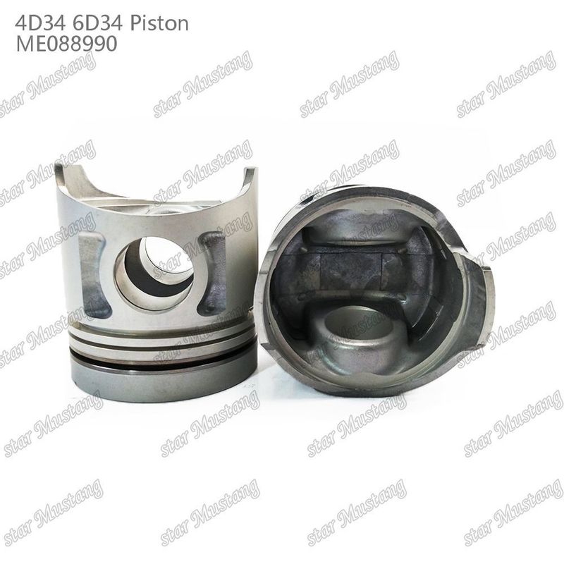 6D34 Fuerte de perno de pistón del motor 36 mm con alfin sin galería de aceite ME088990 para repuestos de motores Mitsubishi