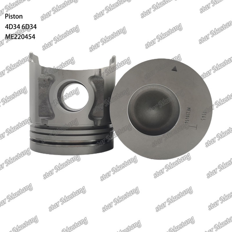 6D34 Fuerte de pistón del motor 36 mm con alfín con galería de aceite ME220454 Para repuestos de motores Mitsubishi