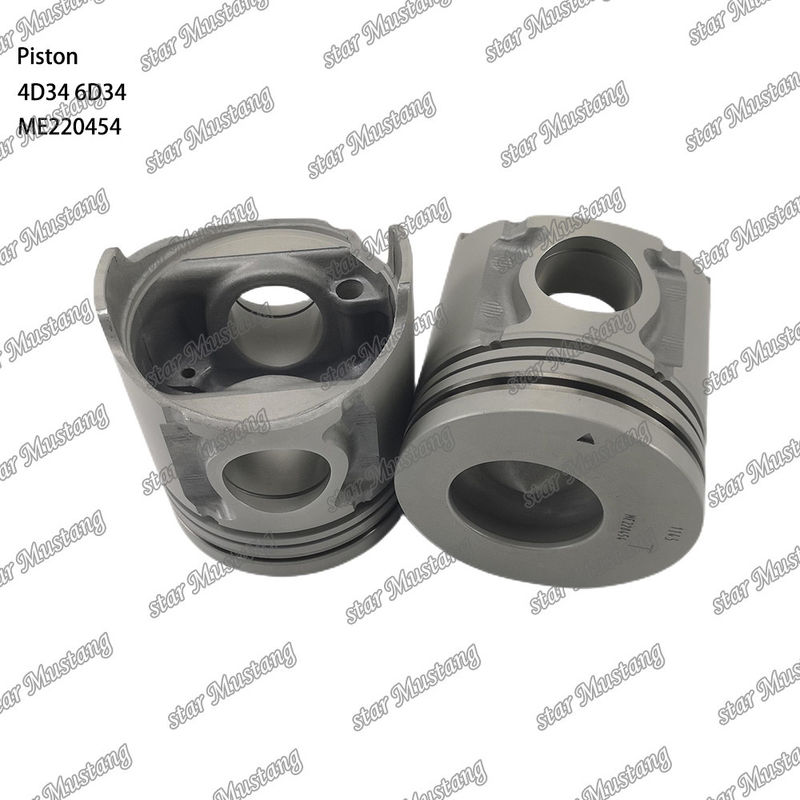 6D34 Fuerte de pistón del motor 36 mm con alfín con galería de aceite ME220454 Para repuestos de motores Mitsubishi