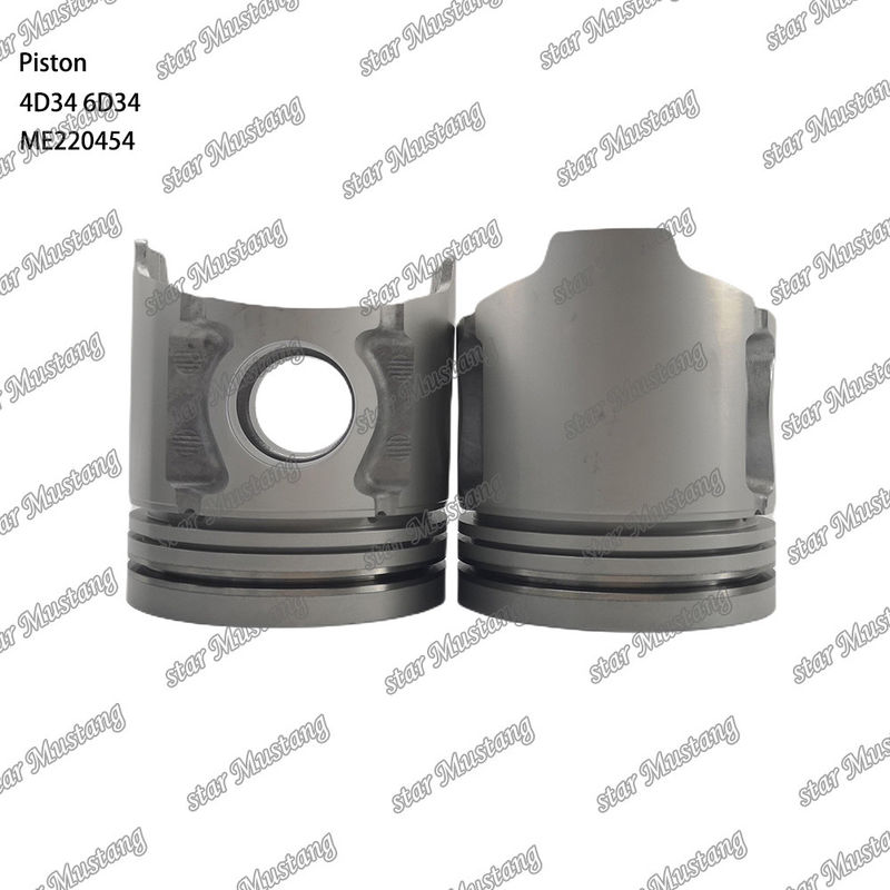6D34 Fuerte de pistón del motor 36 mm con alfín con galería de aceite ME220454 Para repuestos de motores Mitsubishi