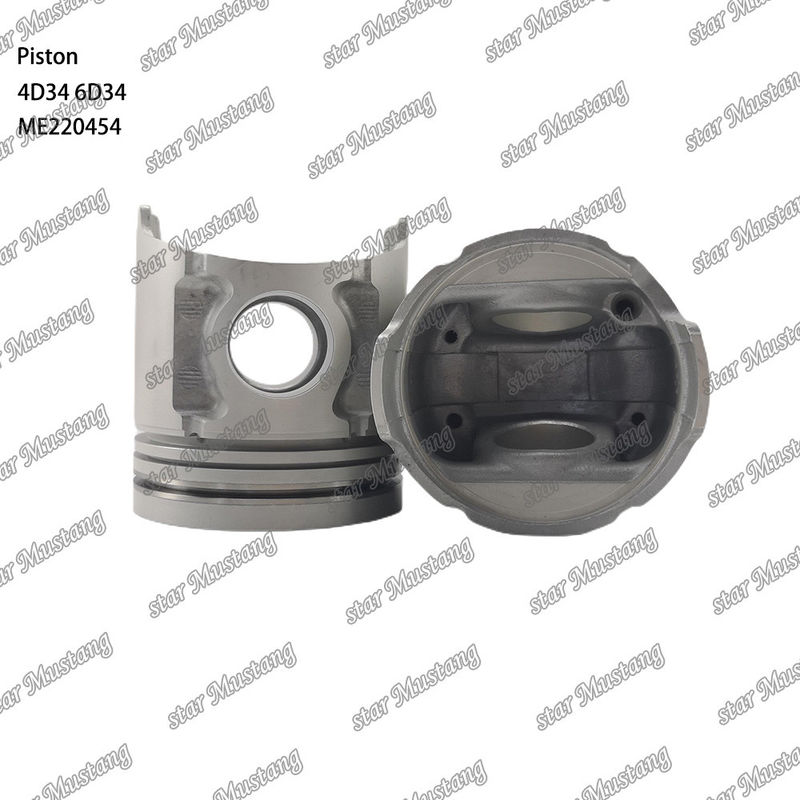 6D34 Fuerte de pistón del motor 36 mm con alfín con galería de aceite ME220454 Para repuestos de motores Mitsubishi