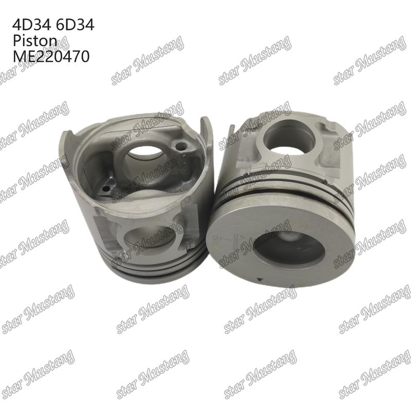 6D34 Fuego de pistón del motor 36 mm con alfín con galería de aceite ME220470 para repuestos de motores Mitsubishi