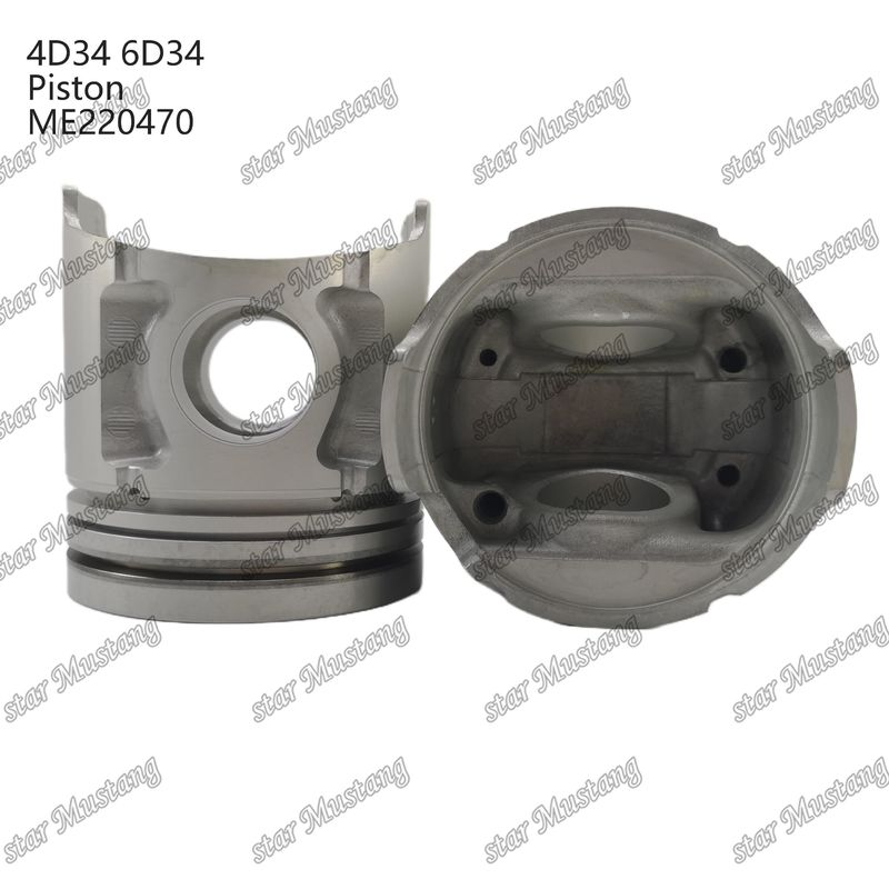 6D34 Fuego de pistón del motor 36 mm con alfín con galería de aceite ME220470 para repuestos de motores Mitsubishi