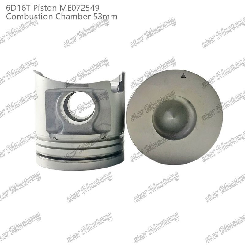 6D16T-24V Cámara de pistones del motor Tamaño 53mm 3kx2.5x4mm Agujero de alfiler 38mm ME072549 Para repuestos de motores Mitsubishi