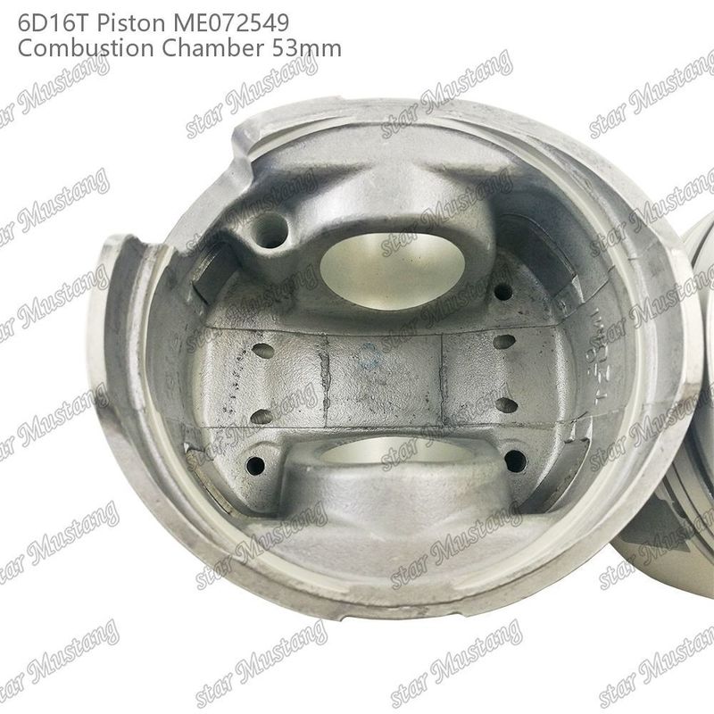 6D16T-24V Cámara de pistones del motor Tamaño 53mm 3kx2.5x4mm Agujero de alfiler 38mm ME072549 Para repuestos de motores Mitsubishi