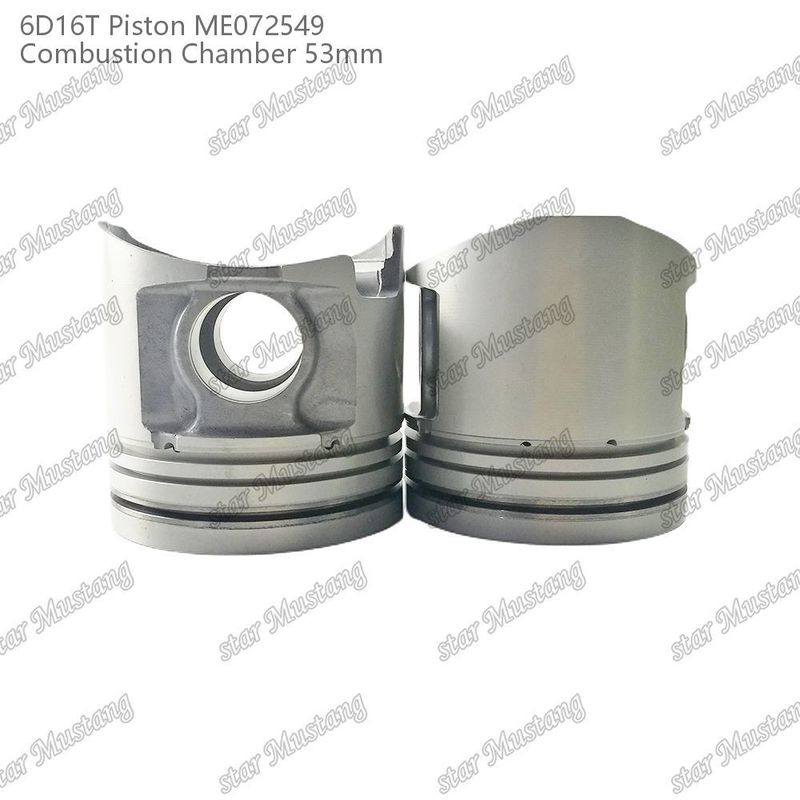 6D16T-24V Cámara de pistones del motor Tamaño 53mm 3kx2.5x4mm Agujero de alfiler 38mm ME072549 Para repuestos de motores Mitsubishi
