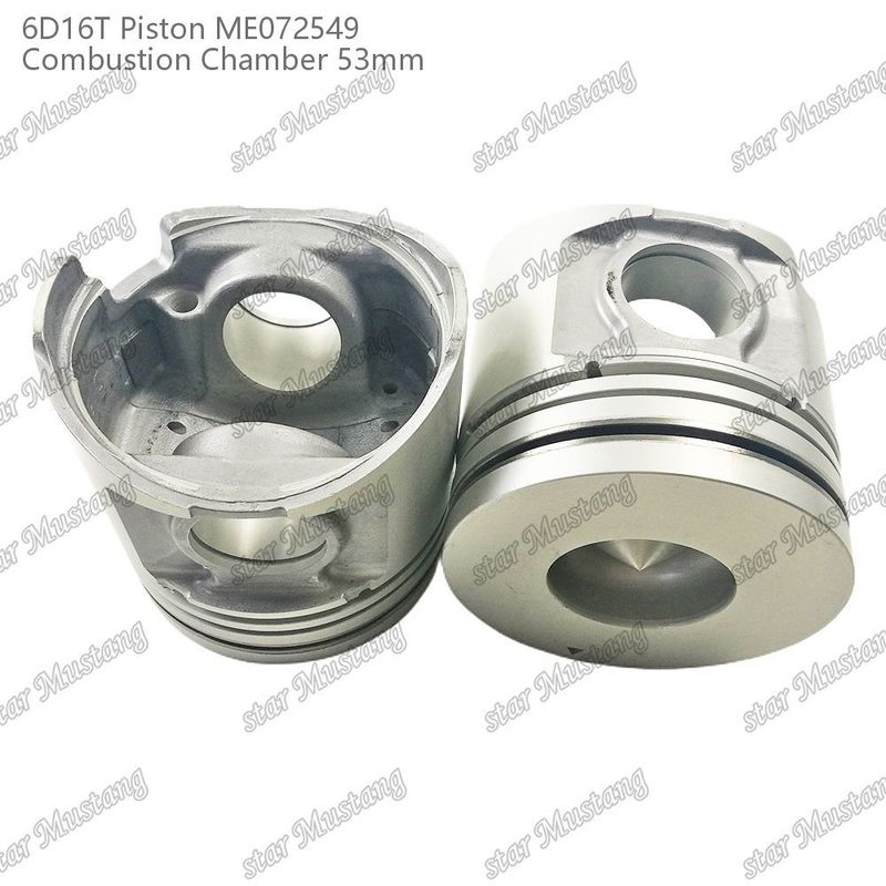 6D16T-24V Cámara de pistones del motor Tamaño 53mm 3kx2.5x4mm Agujero de alfiler 38mm ME072549 Para repuestos de motores Mitsubishi