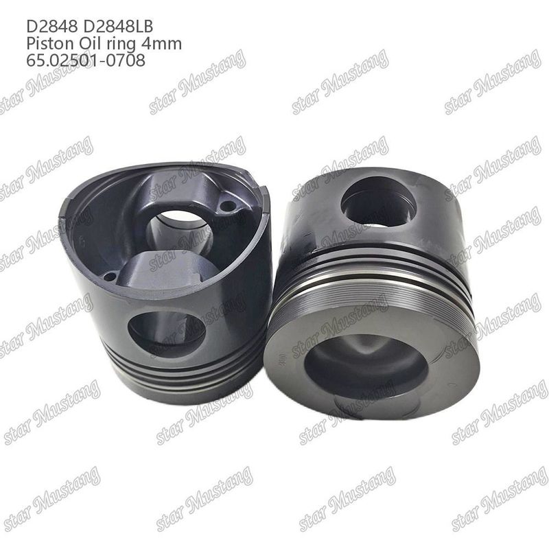 Pistón D2848 D2848LB Anillo de aceite 4 mm 65.02501-0708 Para las piezas de reparación de motores diésel Doosan