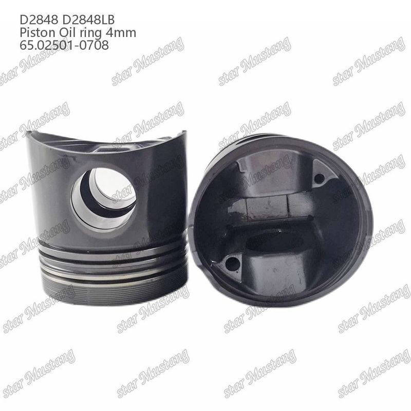 Pistón D2848 D2848LB Anillo de aceite 4 mm 65.02501-0708 Para las piezas de reparación de motores diésel Doosan