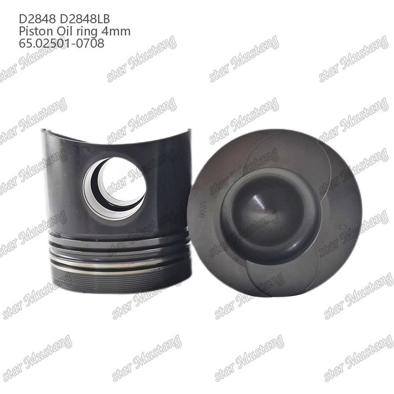 Pistón D2848 D2848LB Anillo de aceite 4 mm 65.02501-0708 Para las piezas de reparación de motores diésel Doosan