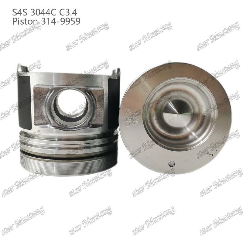 S4S 3044C C3.4 825 Motor Pistón Alfin Cámara Tamaño 53mm 60mm Anillo de aceite 4mm 314-9959 Para repuestos de motores Mitsubishi