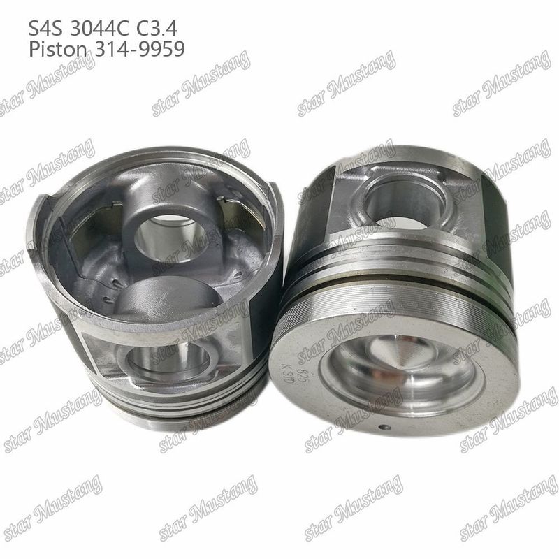 S4S 3044C C3.4 825 Motor Pistón Alfin Cámara Tamaño 53mm 60mm Anillo de aceite 4mm 314-9959 Para repuestos de motores Mitsubishi