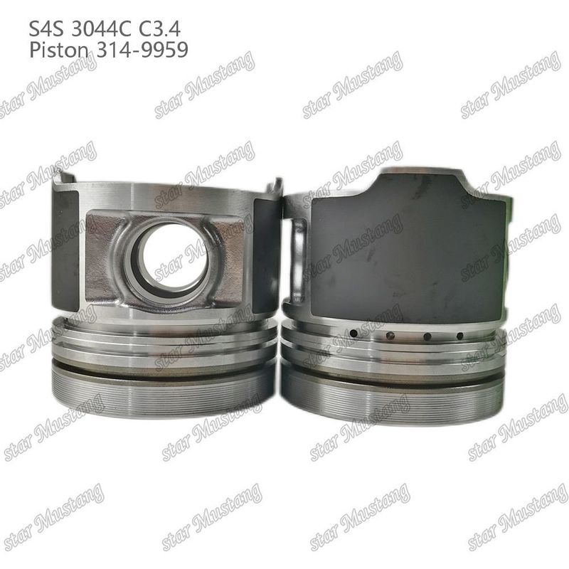 S4S 3044C C3.4 825 Motor Pistón Alfin Cámara Tamaño 53mm 60mm Anillo de aceite 4mm 314-9959 Para repuestos de motores Mitsubishi