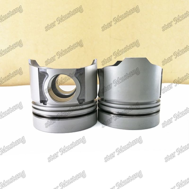 Pistón DB58 DH220-7 sin ranura 36 mm agujero de alfiler cámara de combustión 56 mm 65.02501-0416 Para Doosan