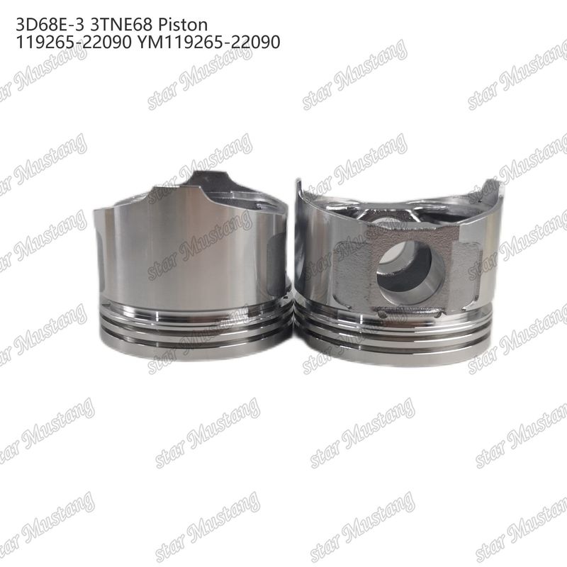Pistón 3D68E-3 3TNE68 Alturas 53mm 119265-22090 YM119265-22090 Para las piezas de reparación de motores diésel Yanmar