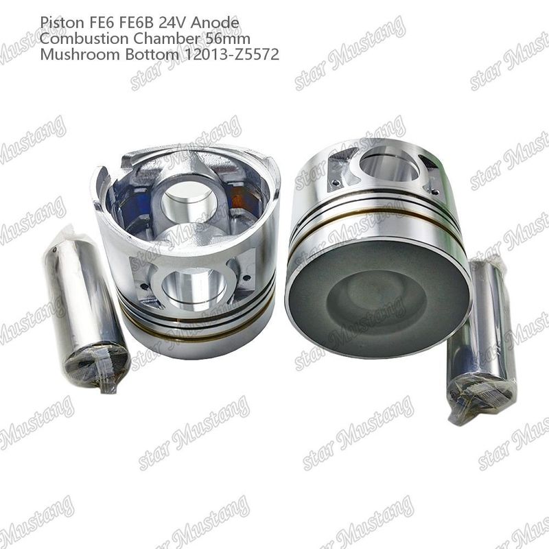FE6 FE6B Motor pistón de 24 V Tamaño de la cámara 56 mm 2.5x2x4 mm 12013-Z5572 Para las piezas de repuesto del motor de Nissan
