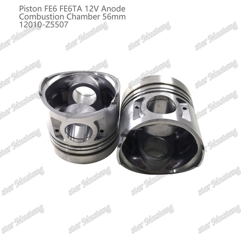 FE6 FE6TA Motor pistón12V Tamaño de la cámara 56mm 2.5x2x4mm 12010-Z5507 Para las piezas de repuesto del motor de Nissan